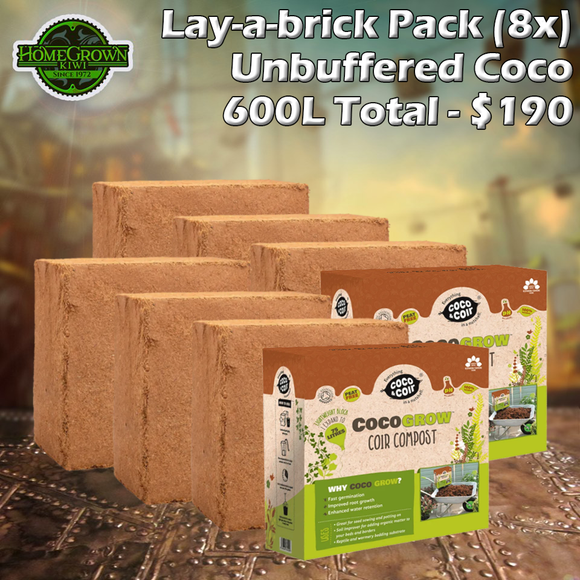 Lay-a-Brick Pack - Unbuffered Coco (8x) - 600L